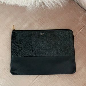 Black Celine Clutch / Pouch